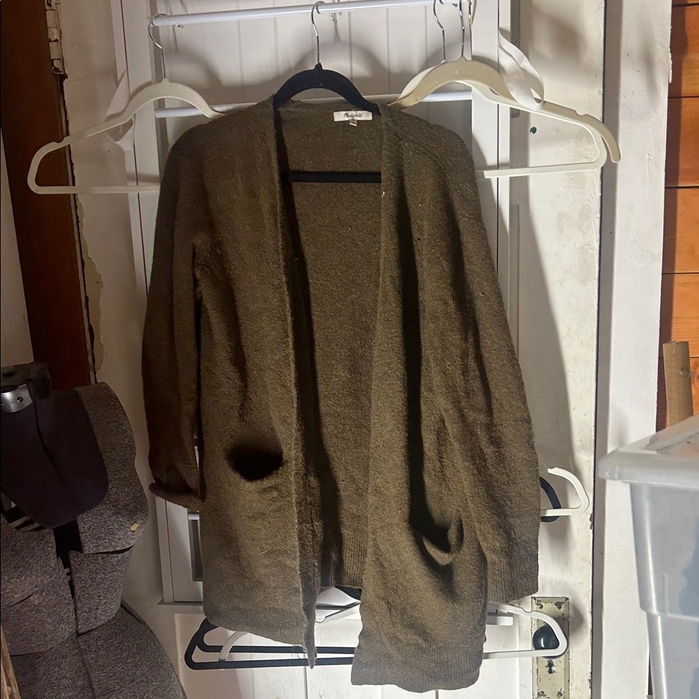 Madewell Tan Knit Cardigan
